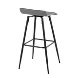 Ale - Contemporary Fixed-Height Bar Stool (Set of 2) - Furniture Home Direct