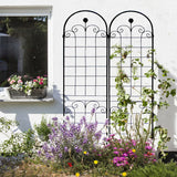 Metal Garden Trellis For Climbing Plants Outdoor Rustproof Plant Support Rose Trellis Netting Trellis - Furniture Home Direct