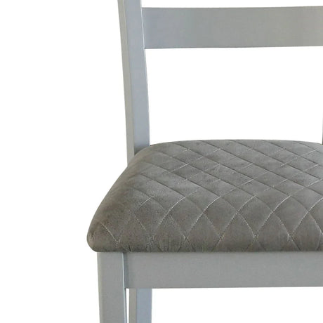 House Marchese - Two Tone Side Chair (Set of 2) - Gray / Pearl Gray - Furniture Home Direct