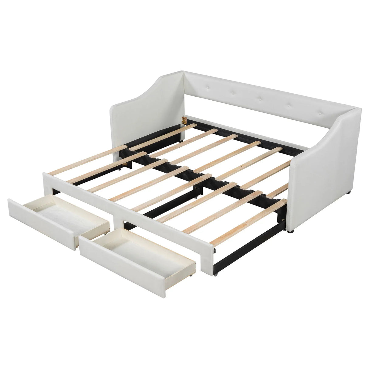 Upholstered Daybed With 2 Drawers - Furniture Home Direct