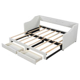 Upholstered Daybed With 2 Drawers - Furniture Home Direct