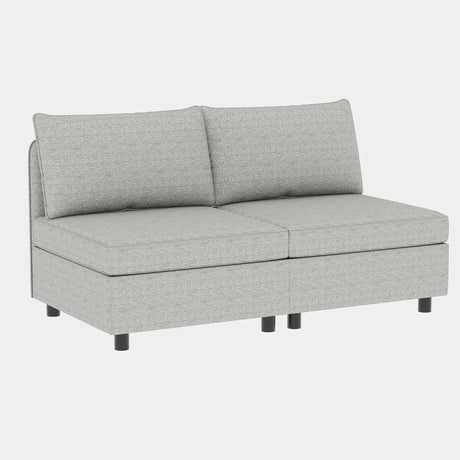 3 Pc Modular living room Set With Different Configurations, Light Gray - Furniture Home Direct