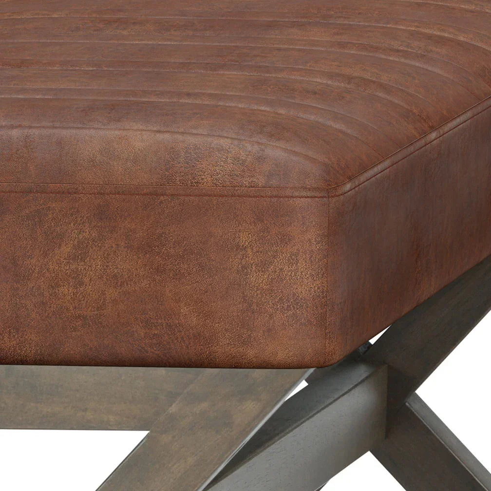 Salinger - Large Upholstered Ottoman Bench - Furniture Home Direct