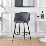 Counter Height Bar Stool Metal Legs (Set of 2) - Furniture Home Direct