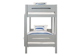 Edah - Twin Twin Bunk Bed - Gray - Furniture Home Direct