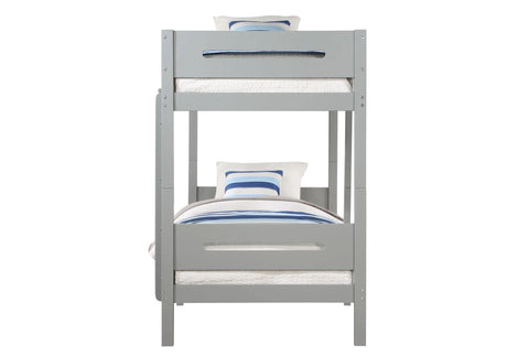 Edah - Twin Twin Bunk Bed - Gray - Furniture Home Direct