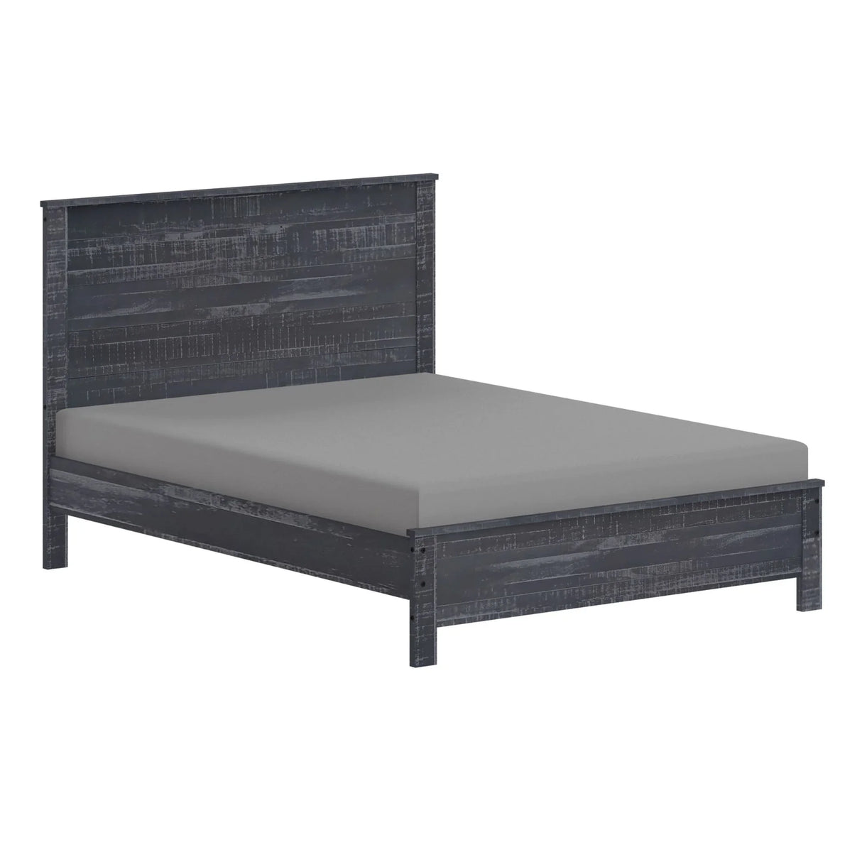 Albany - Bed Frame With Headboard, Heavy Duty Modern Rustic Design - Furniture Home Direct