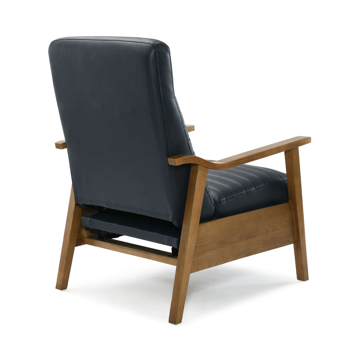 Asher - Modern Push Back Recliner With Wood Arms - Furniture Home Direct