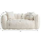 Cozy Beanbag Chair With High Resilience Foam Core For 2 - Furniture Home Direct