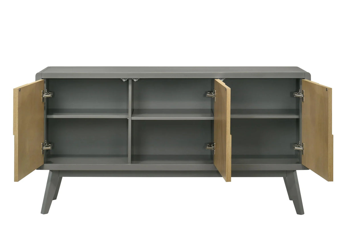 Blayde - Server - Natural / Gray - Furniture Home Direct