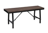 Mariatu - Accent Bench - Oak / Black - Furniture Home Direct