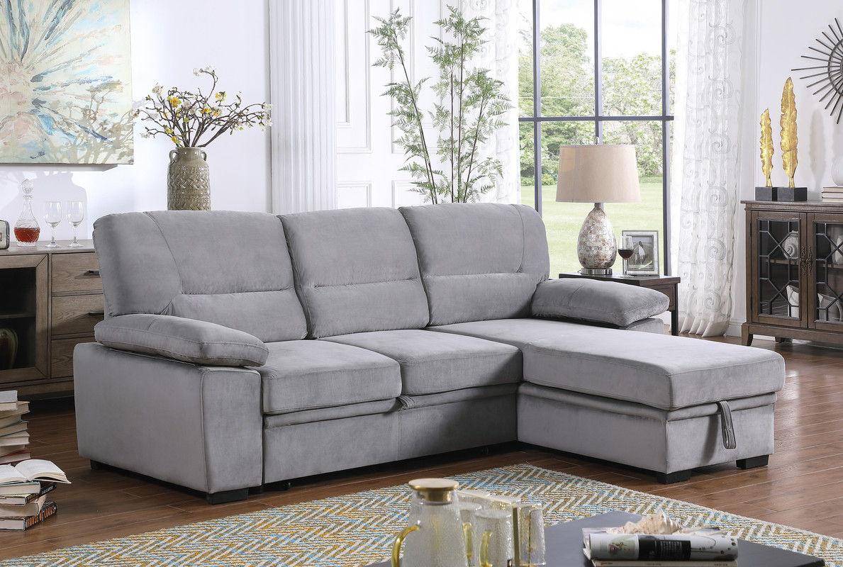 Kipling - Reversible Sleeper Sectional Sofa Chaise - Furniture Home Direct