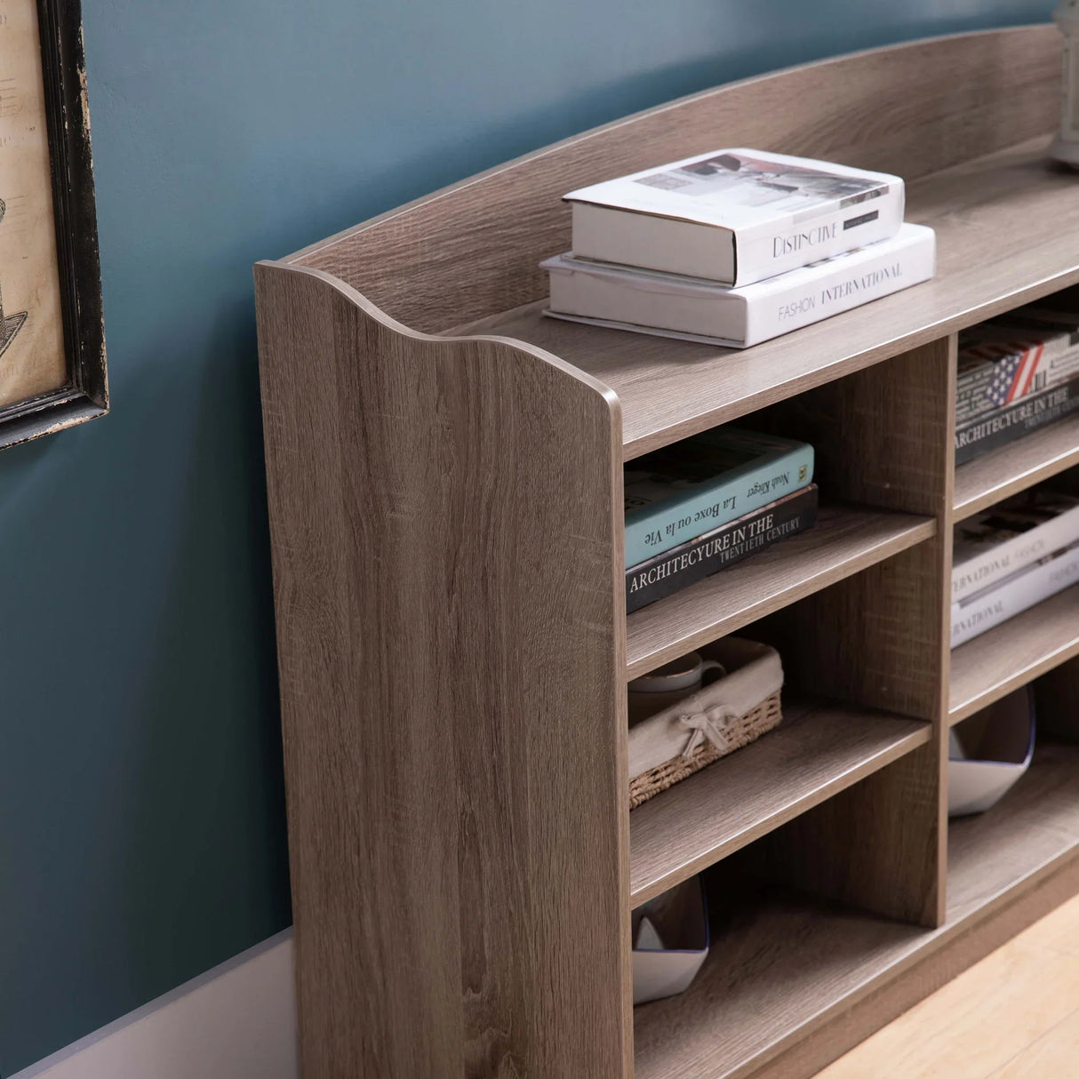 Entryway Shoe Storage Bench, Nine Storage Shelves, Entryway Organizer - Furniture Home Direct
