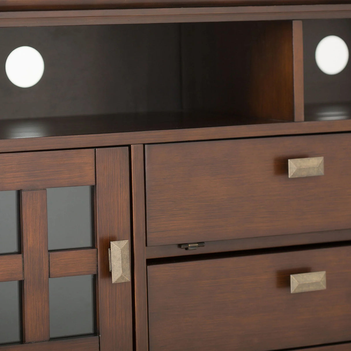 Artisan - TV Media Stand - Russet Brown - Furniture Home Direct