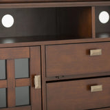 Artisan - TV Media Stand - Russet Brown - Furniture Home Direct