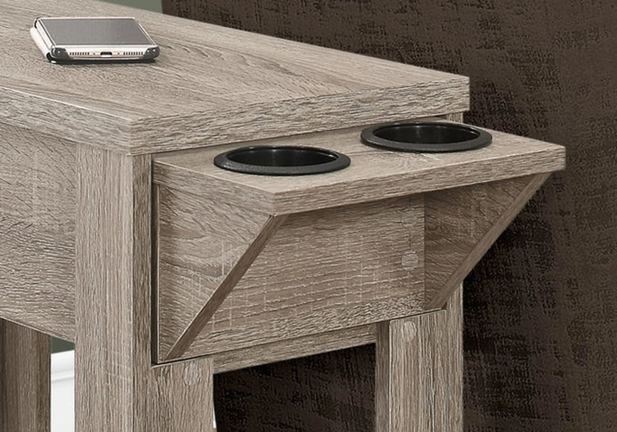 Accent Side Table, Storage, Lamp, Transitional Space-Saving Design - Furniture Home Direct