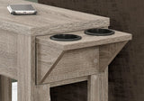 Accent Side Table, Storage, Lamp, Transitional Space-Saving Design - Furniture Home Direct