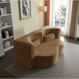Floor Convertible Sleeper Sofa Bed With 2 Pillows - Furniture Home Direct
