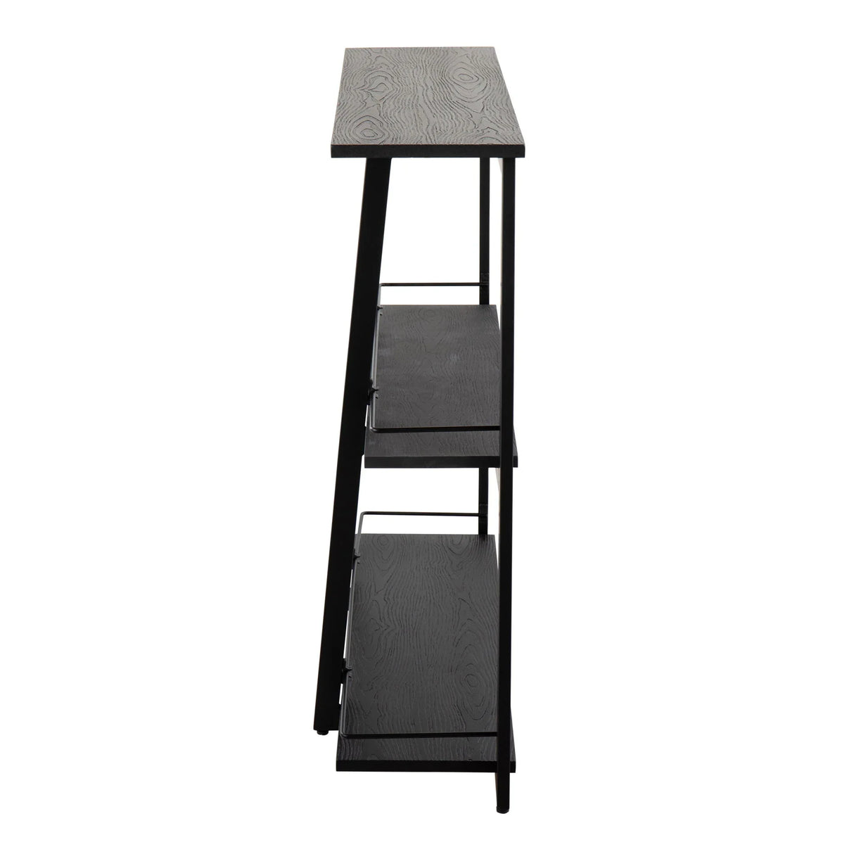 Converge - Industrial Bookcase - Black - Furniture Home Direct