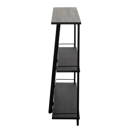 Converge - Industrial Bookcase - Black - Furniture Home Direct