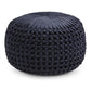 Renee - Handcrafted Round Pouf - Furniture Home Direct
