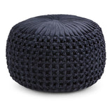 Renee - Handcrafted Round Pouf - Furniture Home Direct