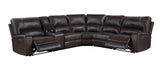 Saul - Power Recliner Sectional Sofa With USB Port Cupholder Console - Furniture Home Direct