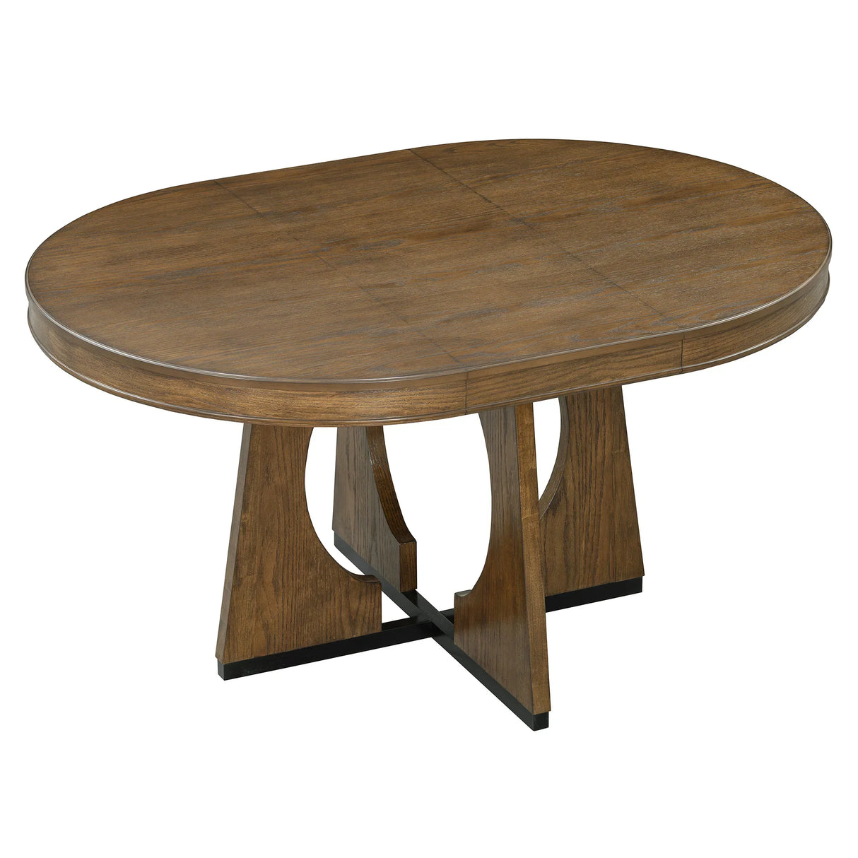 Dining Set Round Table With Four Upholstered Chairs Walnut - Furniture Home Direct