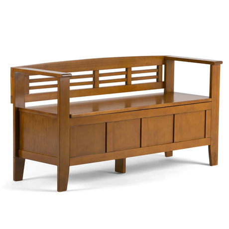 Adams - Entryway Storage Bench Handcrafted - Furniture Home Direct
