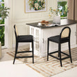 Panama - Curved Back Cane Counter Stool (Set of 2) - Furniture Home Direct