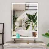 LED Bathroom Vanity Mirror Wall Mounted Adjustable White / Warm / Natural Lights Anti-Fog Touch Switch With Memory Modern Smart Large Bathroom Mirrors - Furniture Home Direct