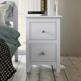 White Solid Wood 5 Piece Queen Bedroom Set(bed, 2 nightstands,chest,dresser) - Furniture Home Direct
