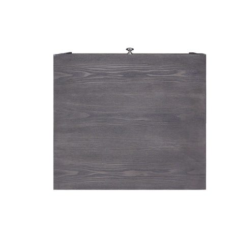 Iban - End Table - Gray Oak / Chrome - Furniture Home Direct