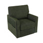 360° Swivel Accent Barrel Armchair With Side Pockets, Compact Design - Furniture Home Direct