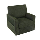 360° Swivel Accent Barrel Armchair With Side Pockets, Compact Design - Furniture Home Direct