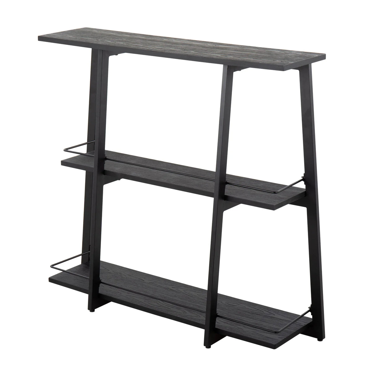 Converge - Industrial Bookcase - Black - Furniture Home Direct