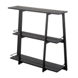 Converge - Industrial Bookcase - Black - Furniture Home Direct