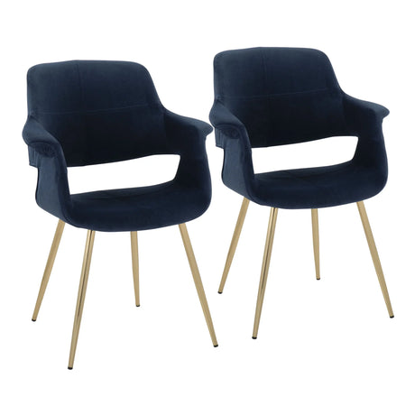 Vintage Flair - Glam / Art Deco, Chair (Set of 2) - Furniture Home Direct