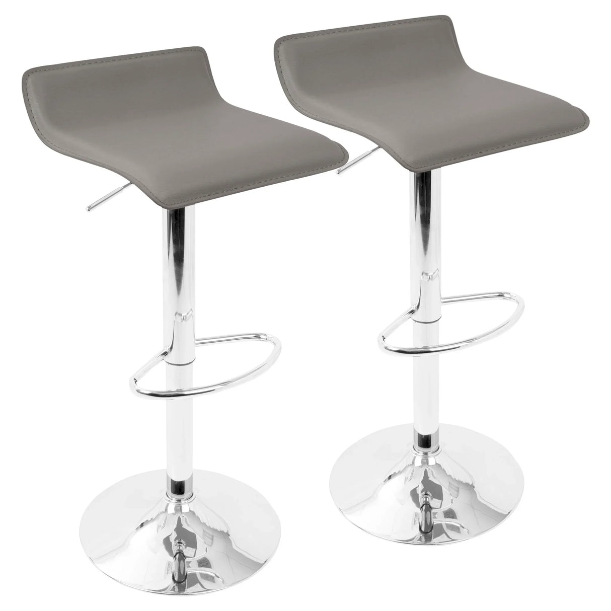 Ale - Contemporary Adjustable Barstool (Set of 2) - Furniture Home Direct
