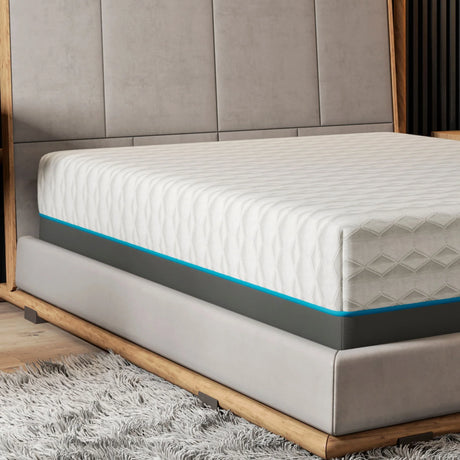 Copper Lux - 14" Plush Memory Foam Mattress With Phase Change Cooling Fabric - Furniture Home Direct