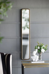 Full Length Mirror With AntiqueMetal Frame, Long Mirror For Hallway Living Room Bedroom Bathroom - Gold - Furniture Home Direct