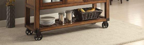 Kadri - Kitchen Cart - Distressed Chestnut - Furniture Home Direct