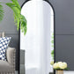 Hand Carved Rose Antique Mirror Frame, Wood Arch Mirror Wall Decor For Living Room - Furniture Home Direct