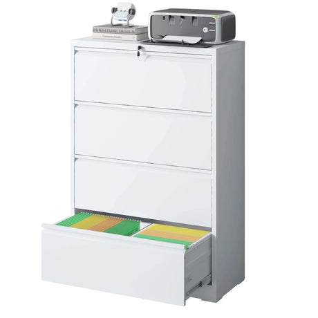 Premium Drawer Metal Lateral File Cabinet With Lock - Furniture Home Direct