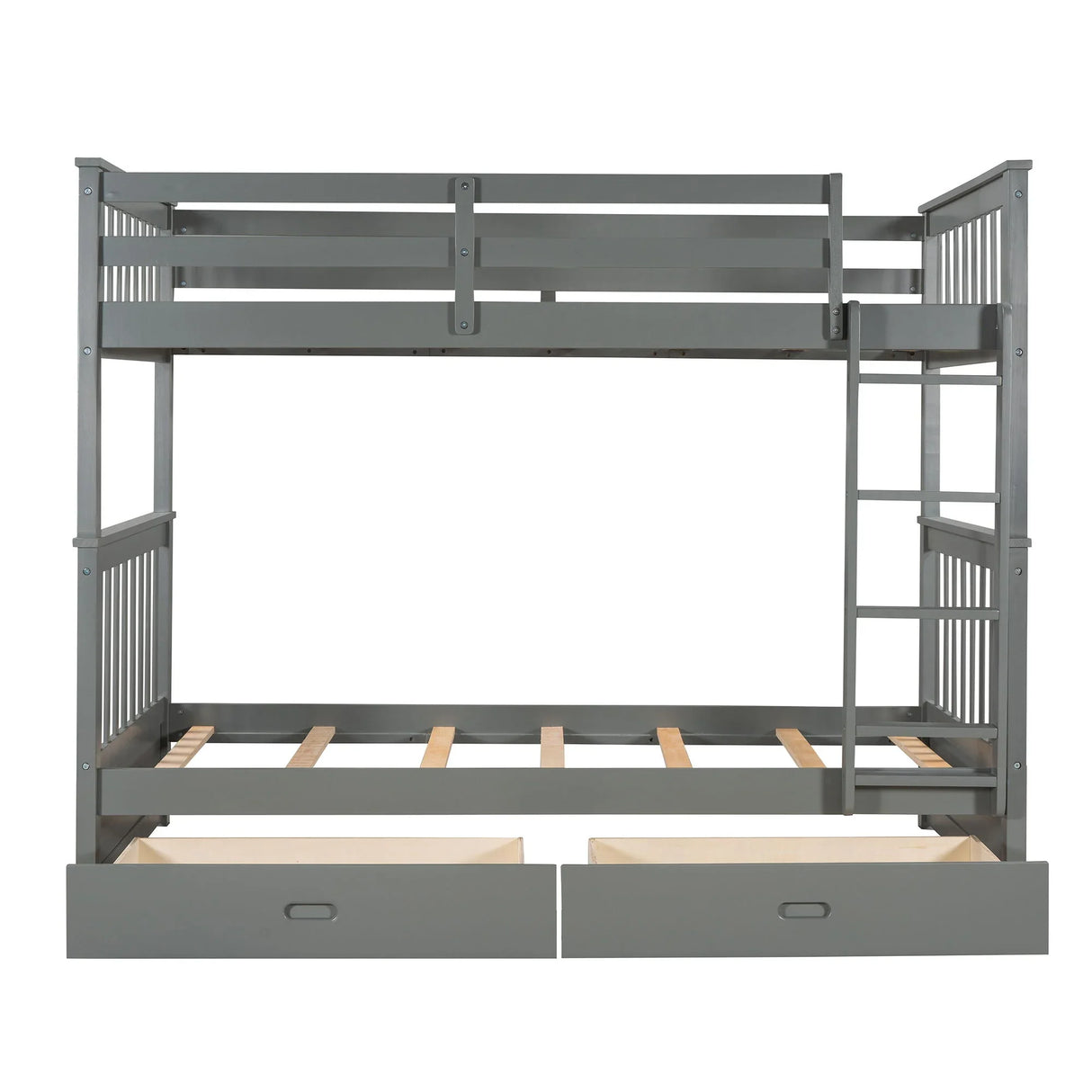Bunk Bed With Ladders And 2 Storage Drawers - Furniture Home Direct