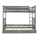 Bunk Bed With Ladders And 2 Storage Drawers - Furniture Home Direct