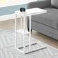 Accent Table, C - Shaped, Marble Look Contemporary & Modern Convenient Design - Furniture Home Direct
