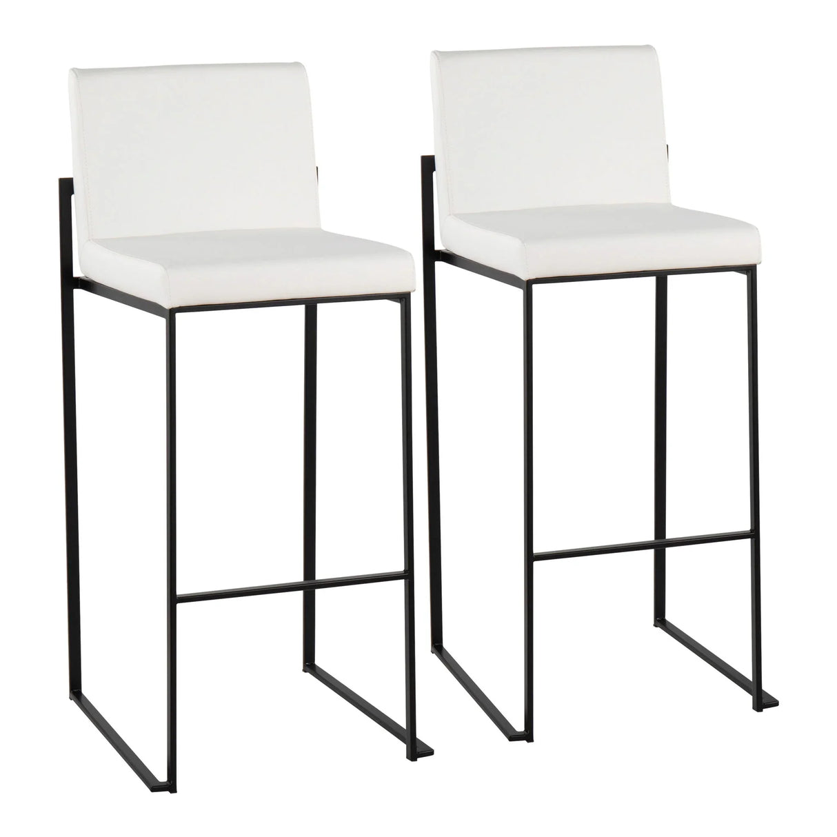 Fuji - Contemporary High Back Barstool Elegant Design - Furniture Home Direct