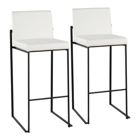 Fuji - Contemporary High Back Barstool Elegant Design - Furniture Home Direct