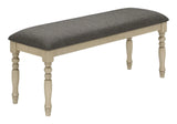 Bench, Rectangular, Upholstered, Transitional - Gray - Furniture Home Direct